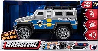 مركبة شرطة Teamsterz Swat ذات الإضاءة والصوت ، متوسطة الحجم