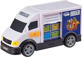 Teamsterz Delivery Van with Light and Sound, Small Size