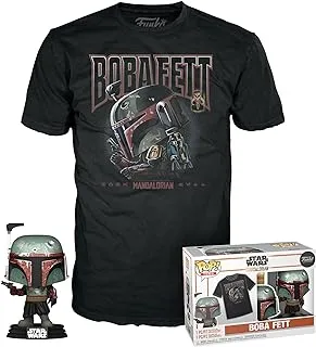 Funko Movies Star Wars Boba Fett Collectibles Figure Toy with Pop and Tee, Medium Size
