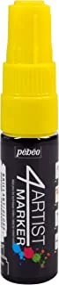 Pebeo 4Artist Chisel Nib Marker, 8 mm Size, 02 Yellow Box 3 Each