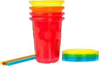 The First Years - Take & Toss 10oz Straw Cups - Pack of 4
