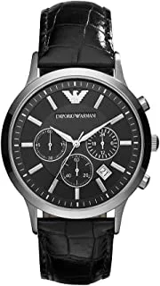 Emporio Armani Men's Blue Dial Stainless Steel Band Watch - AR1648