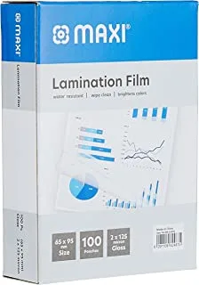 Maxi Lamination Film 65X95Mm 125Mic In A Box Of 100Pc