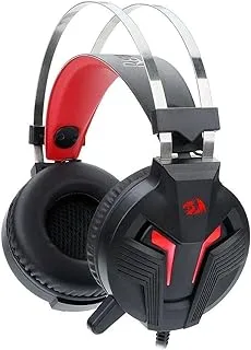 Redragon H112 Breathing Backlight Wired Gaming Headset with Microphone-50MM Drivers-Noise Cancelling Microphone-Multi Platform Headphone-Works with PC/PS4 & Xbox