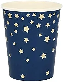 Party Camel Blue Star Cups, 9 oz Capacity, 8-Pack