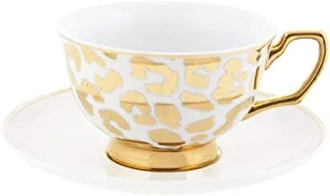 Cristina Re Louis Leopard Signature Teacup, Gold