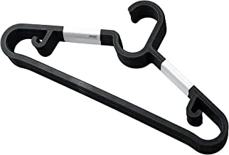 SPRUTTIG Pack of 10 Black Plastic Hangers Hook and Bar Fixed Hook IKEA, One Size