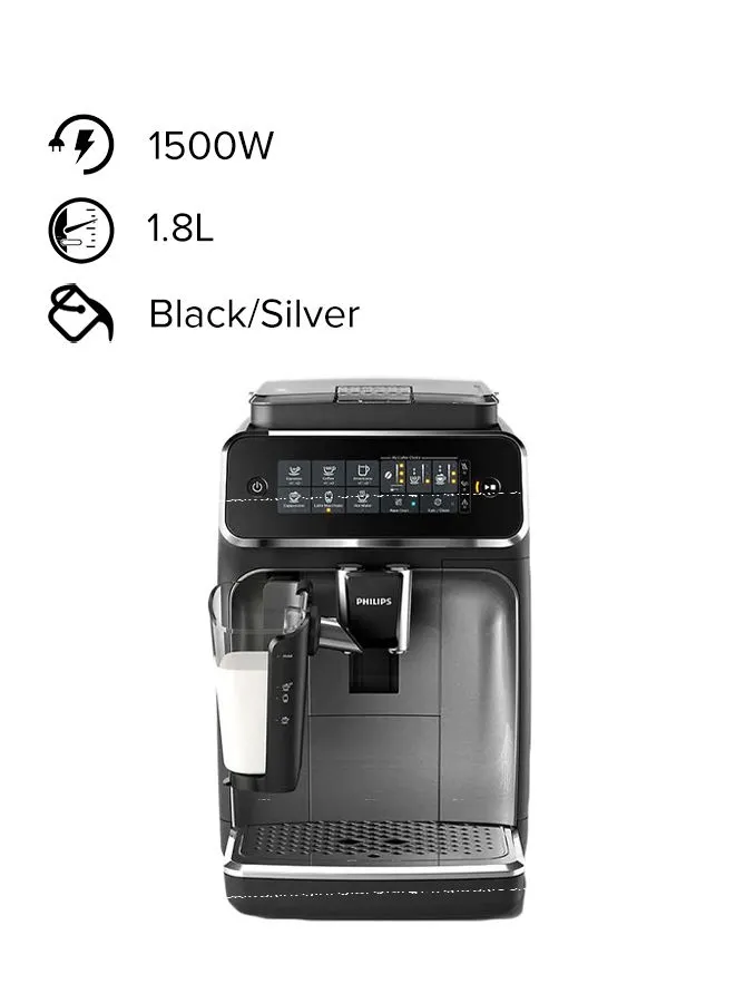 Philips Series 3200 Fully Automatic Espresso Machine, 15 Bar 1.8 L 1500 W EP3246/70/73 Black/Silver