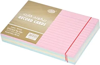 100-Cards FIS Record Card 6X4 Inch Assorted, 180GSM - FSIC64-1804C