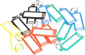 FIS FSKCB-09 Key Rings 50 Pieces Pack, 6 x 2.1 cm Size, Assorted Colors