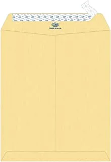 FIS FSME1234PB50 120 GSM Peel and Seal Basket Manila Envelopes 50-Pack, 12-Inch x 10-Inch Size