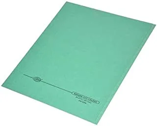 FIS FSFF9GR05 Square Cut Folders without Fastener 100-Pieces, 250 gsm, A4 Size, Green