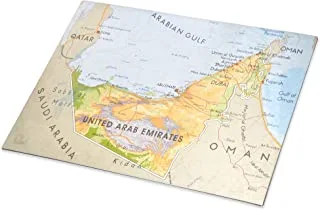 نشاف مكتب بي في سي مع خريطة الإمارات العربية المتحدة مقاس 440 × 570 مم - إنجليزي - FSDEUAE-EN