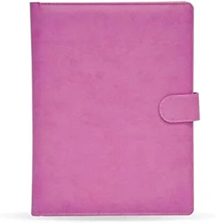 دفتر كتابة بغطاء من البولي يوريثان الإيطالي FIS FSGT2535PURPI مقاس 24 سم × 32 سم ، وردي