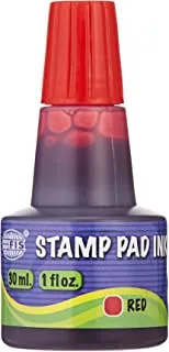 FIS FSIK030RE Stamp Pad Ink 30 مل ، أحمر