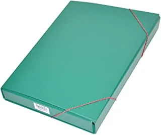 FIS FSBD1207GR PP Document Bag with Elastic Band, 210 mm x 330 mm Size, Green