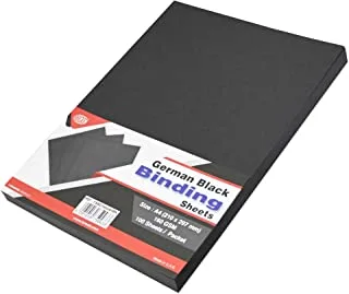 FIS FSBD160GA4BK German Binding Sheets 100-Pieces, Black