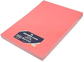 بطاقات ملونة FIS FSCH16021297RD 100 قطعة