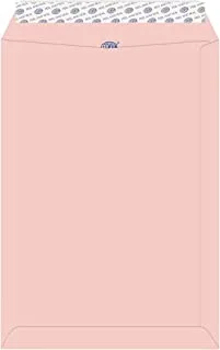 FIS FSEE1027PBPI50 100 GSM Peel and Seal Paper Envelope Set 50-Pieces, 324 mm x 229 mm Size, Pink
