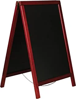 لوح طباشير بحامل خشبي أسود / أحمر FSBB66130