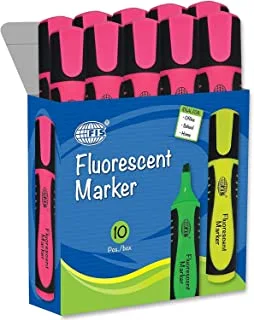FIS Fluorescent Markers 10-Pieces, Pink
