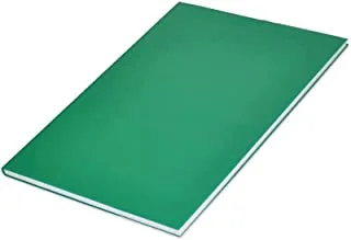 FIS FSNBFS2QPVC5MGR 5 mm Square PVC Cover Notebook 5-Pieces, 96 Sheets/192 Pages, Full Size, Green