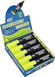 FIS Fluorescent Marker 10-Pieces, Yellow