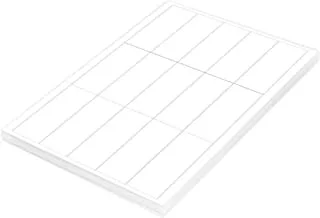 FIS FSLA15-1-100 15 ملصق ليزر متعدد الأغراض 100 ورقة ، مقاس A4 ، أبيض