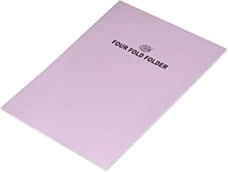 FIS Four Fold Folder Kendal 225gsm, A4 Size, Violet - FSFF12KVI