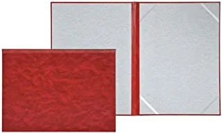 FIS FSCLCH03RE Vinyl 1 Side Padded Certificate Folder Cover, A4 Size, Red