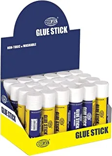FIS White Glue Sticks 24-Pieces, 15 g