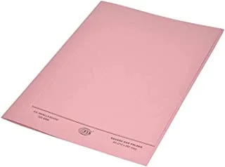 مجلدات FIS FSFF9A4PI مربعة الشكل بدون قفل ، 50 قطعة ، 320 جرام ، مقاس A4 ، وردي