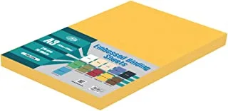 FIS FSBDE230A3GYL 230 gsm Embossed Binding Sheet 50-Pieces