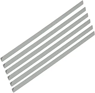 FIS FSPG03-GY 3 mm Plastic Sliding Bar 100-Pieces, 30 Sheets Capacity, Grey
