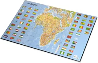 FIS Desk Blotter with Africa Map 365X598mm, French - FSDEAF-FRN