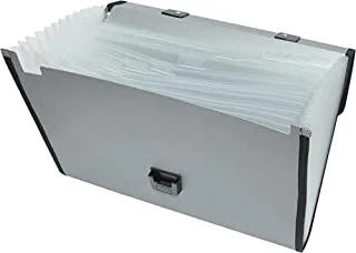FIS FSPG1306SL Metalic 13 Pockets Expanding File, 210 mm x 330 mm Size, Silver