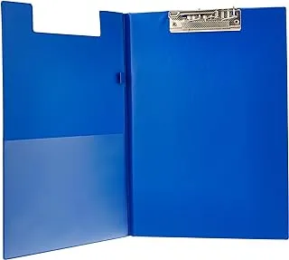 FIS PVC Clip Boards Double with Pressure Clip, A4 Size, Blue