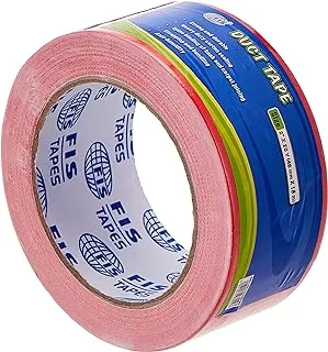 FIS FSTA2X20DTRE Duct Tape, 48 mm x 18 Meter Size, Red