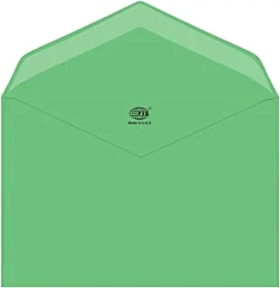 FIS FSEC8025GGR50 80 GSM Neon Glued Envelopes 50-Pack, 145 x 200 mm Size, Green
