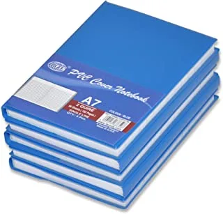 دفتر ملاحظات من 5 قطع FIS PVC A7 ، 2-Quires Blue - FSNBA72QPVCBL