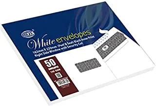 FIS FSWE1026PSRB50 Peel and Seal Envelope 50 قطعة ، مقاس 162 مم × 229 مم ، أبيض