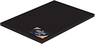 100-Piece FIS Black Bristol Board, 50x70cm,230GSM, Brilliant Black - FSBI235070BK