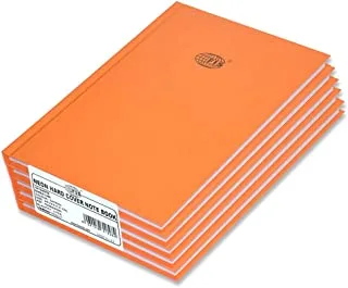 FIS FSNBA5N240 Single Line Neon Hard Cover Notebook 5-Pieces, A5 Size, Saffron