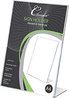 FIS FSNA1303 Slanted and Stand-up Sign Holder, A4 Size