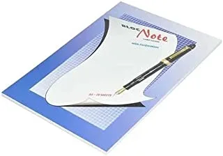 FIS FSPD5MMA470B 70 Sheets 5mm Square Perforated Writing Pads 12-Pieces, A4 Size