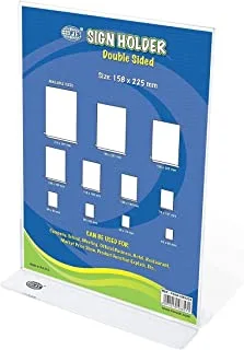 FIS FSNA158X225 Vertical Double Sided Upright Sign Holder, 158 mm x 225 mm Size
