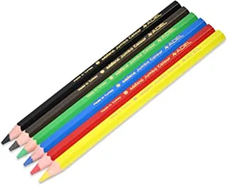 6-Colors Adeland Jumbo Color Pencils - ALCK2119540100