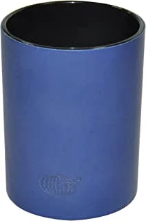 FIS FSPHPUBL Italian PU Pen Holder with Sewing, Blue