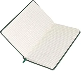 120-Sheets FIS Executive Notebook إيطالي PU 5 ملم مربع ، 13x21 سم ، أخضر - FSNBEX5M1321GR
