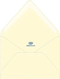 FIS FSEE1024GOWB25 100 GSM Executive Laid Paper Glued Envelope Set 25-Pieces, 136 mm x 204 mm Size, White